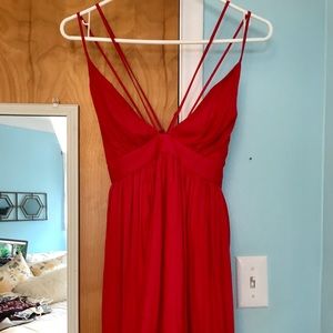 Forever 21 Red Strappy Dress